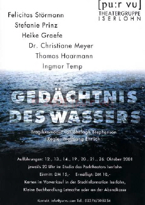 Plakat Gedächtnis des Wassers