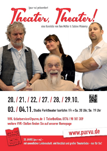 Plakat Theater, Theater Wasserzeichen